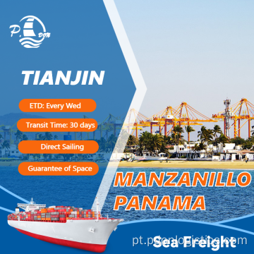 Frete marítimo de Tianjin para Manzanillo Panamá